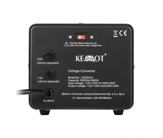 CONVERTOR TENSIUNE 1600W 2000VA KEMOT