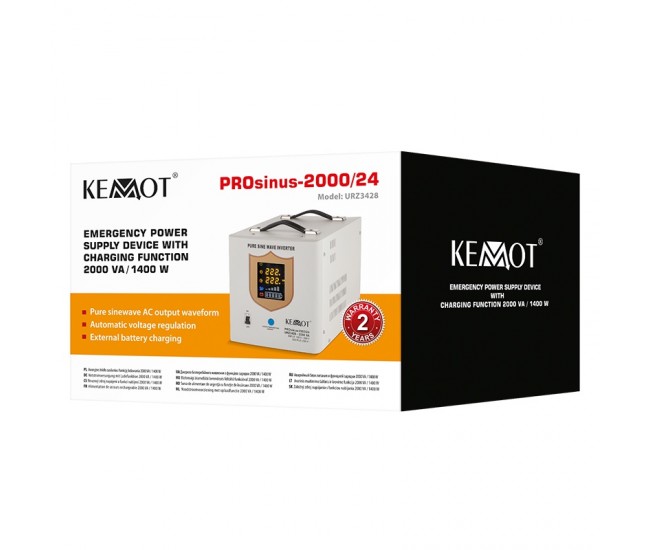 UPS CENTRALE SINUS PUR 2000VA/1400W 24V KEMOT 