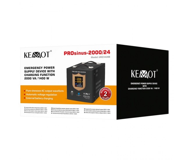 UPS CENTRALE SINUS PUR 2000VA/1400W 24V KEMOT 