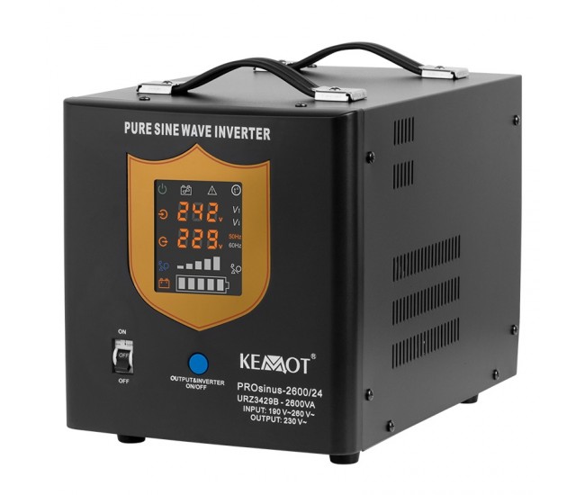 UPS CENTRALE SINUS PUR 2600VA/1800W 24V KEMOT 