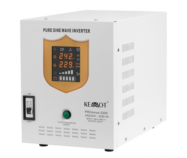 UPS CENTRALE SINUS PUR 2200VA/1600W 12V KEMOT 