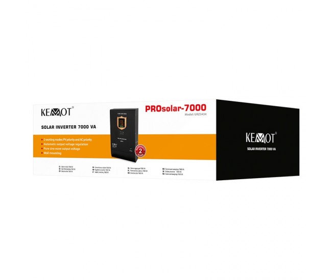 INVERTOR SOLAR 48V 7000VA 5000W PROSOLAR-7000 KEMOT 