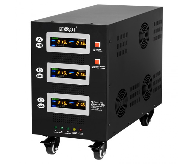 STABILIZATOR SERVOMOTOR TRIFAZAT 30KVA PROAVR-30K KEMOT 