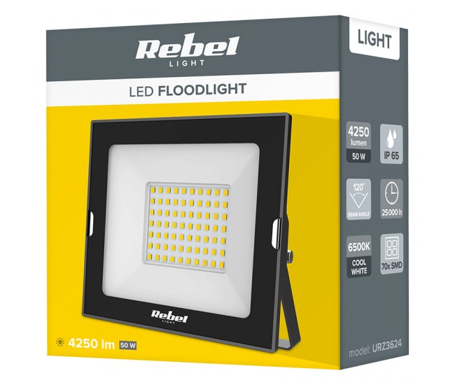 REFLECTOR LED 50W 6500K 230V REBEL 