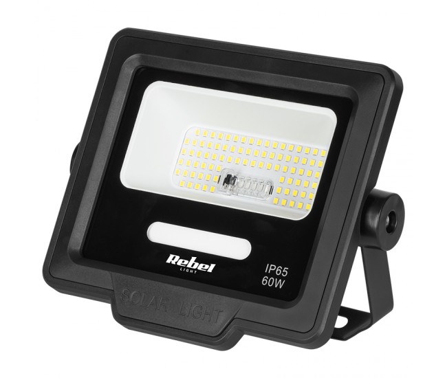 REFLECTOR LED 60W 6800 PANOU SOLAR 6W TELECOMANDA REBEL 