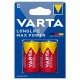 BATERIE ALCALINA LR14 MAX POWER VARTA BLISTER 2 BUC 