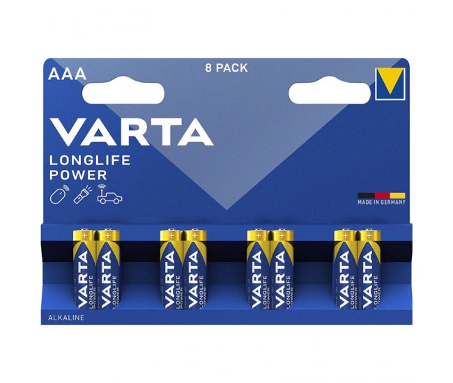 BATERIE ALCALINA LONGLIFE POWER LR03 BLISTER 8 VARTA 