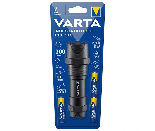 LANTERNA LED 6W INDESTRUCTIBLE F10 PRO VARTA