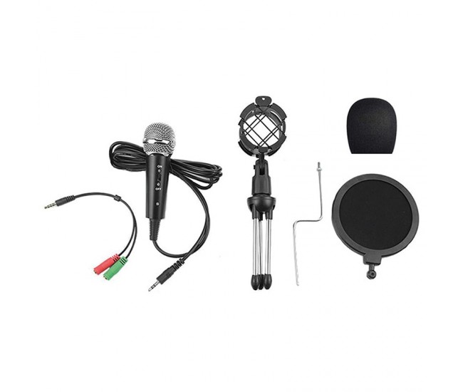 KIT GAMING MICROFON + FILTRU + COS + TREPIED VARR 