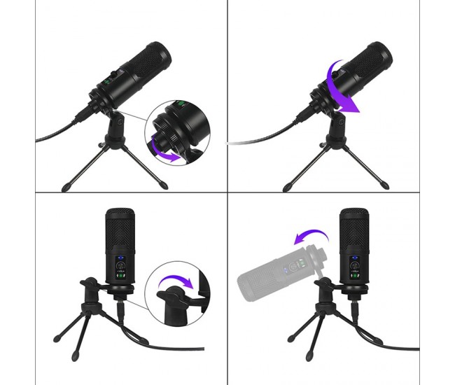 MICROFON CARDIOID GAMING CU TREPIED VARR 