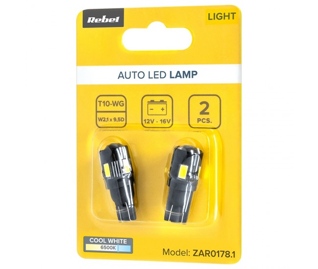 BEC LED AUTO CANBUS T10 5730 12V  BLISTER 2 BUC 