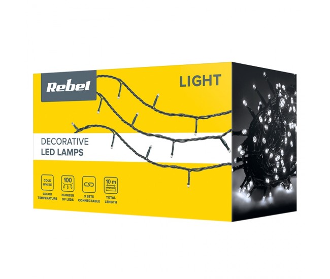SIR ILUMINAT FESTIV IP44 ALB RECE 10M 