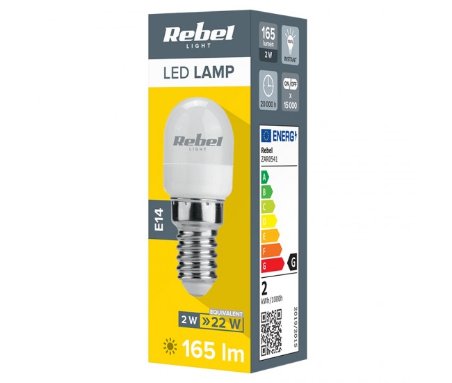 BEC LED FRIGIDER 2W E14 6500K 230V REBEL 