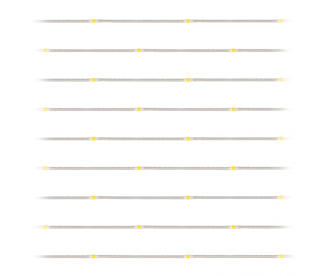 DECORATIUNE LED ALB CALD 10M REBEL 