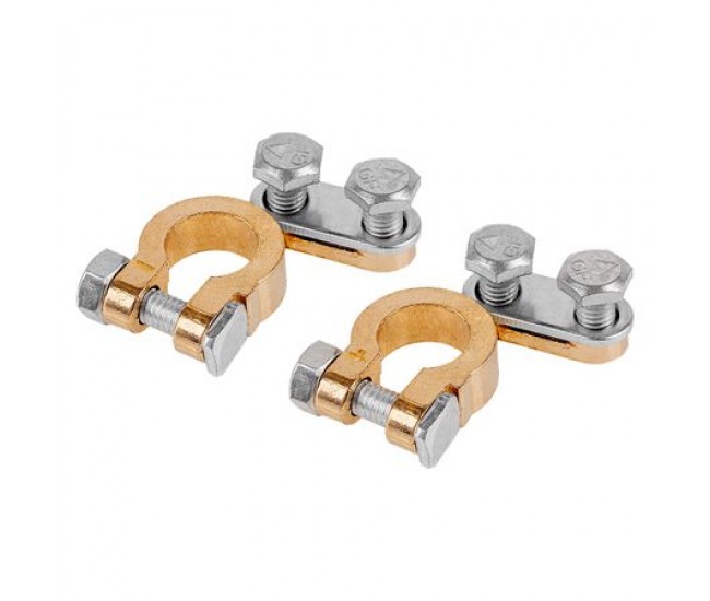 SET 2 BORNE BATERIE + / - 