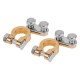 SET 2 BORNE BATERIE + / - 
