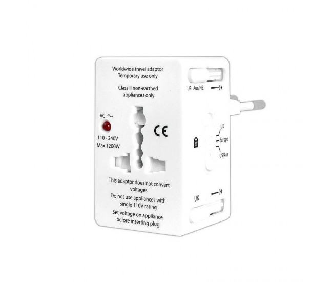 ADAPTOR PRIZA UNIVERSAL TRAVEL 