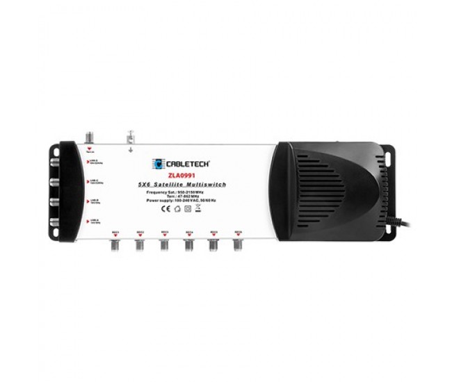 MULTISWITCH 4 SAT + TV IN 6 IESIRI CABLETECH 