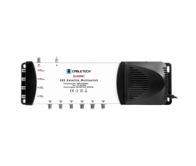 MULTISWITCH 4 SAT + TV IN 6 IESIRI CABLETECH 