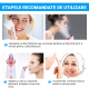 Aspirator facial Lila Care, ingrijire ten, indepartarea punctelor negre, minimizarea porilor, putere de aspirare mare, 3 nivele de rezistenta, 5 capete inlocuibile, portabil, alb
