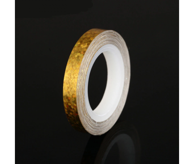 Banda decorativa lata, laser gold