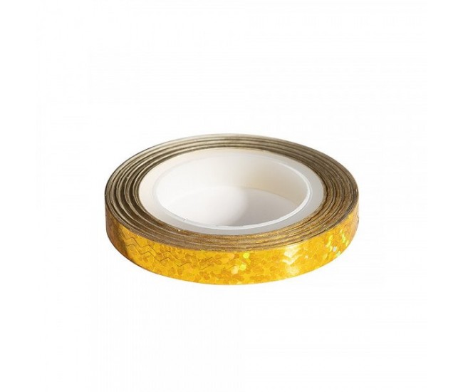 Banda decorativa lata, laser gold