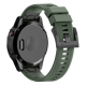 Bratara smartwatch Loomax, compatibila ceas Garmin, 26 mm, din silicon, verde inchis