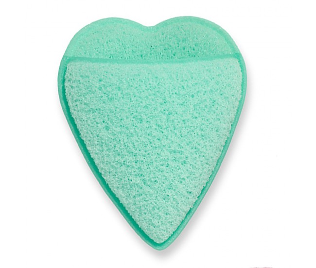 Burete Machiaj verde IDC INSTITUTE FACIAL CLEANSING SPONGE