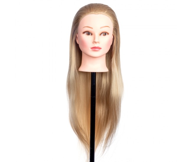 Cap de practica manechin, Lila Rossa, lung, sintetic, 80 cm, blond