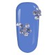 Carusel decor unghii Lilac, decor tip diamant, argintii