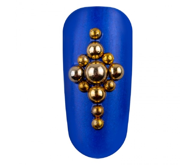 Carusel decoratiuni unghii, mix pietricele aurii