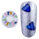 Carusel decoratiuni unghii, model inima, multicolore