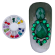 Carusel decoratiuni unghii, model pietricele multicolore