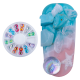Carusel decoratiuni unghii, model stoica, multicolore