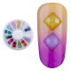 Carusel decoratiuni unghii, patrate, multicolore