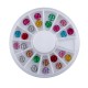 Carusel decoratiuni unghii, strasuri rotunde, multicolore