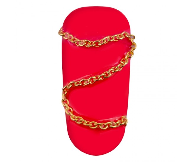 Carusel, lantisor metalic pentru unghii, multicolor