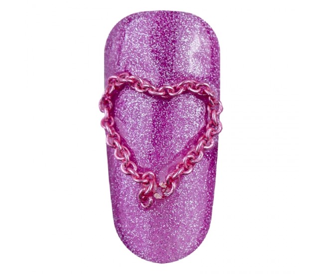 Carusel, lantisor metalic pentru unghii, multicolor