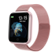 Ceas SmartWatch si Bratara Fitness 2 in 1 Loomax, SmartTime 80, 1.3 OLED Display, Model T80, Notificari retele sociale, Monitorizare Ritm Cardiac, Tensiune arteriala, Pedometru, Photo Control, Curea Metalica, Curea Silicon Bonus RT80S-GOLD