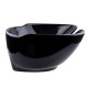 Chiuveta scafa coafor din ceramica, negru, adancime 22 cm