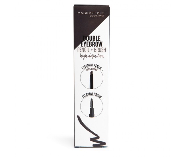Creion sprancene dublu cu perie AQ-60734