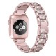 Curea metalica pentru Apple Watch Loomax, bratara compatibila cu Apple Watch 6/5/4/3/2/1, 42 / 44 mm rose gold, 33-3326