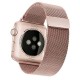 Curea metalica pentru Apple Watch Loomax, bratara  compatibila cu Apple Watch, 42 / 44 mm Rose pink