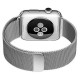 Curea metalica pentru Apple Watch Loomax, bratara Milanese Loop, Compatibila cu Apple Watch, 42 / 44 mm silver, 33-3308