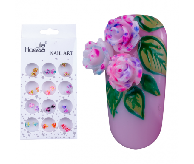 Decoratiuni pentru unghii Floare, Lila Rossa