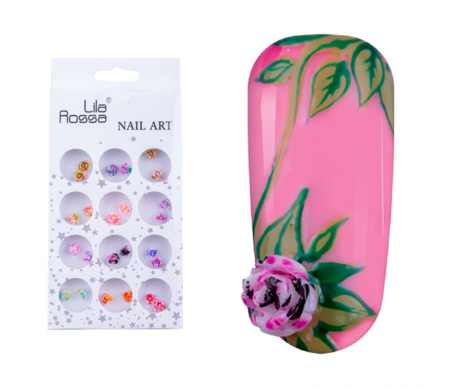 Decoratiuni pentru unghii Floare, Lila Rossa