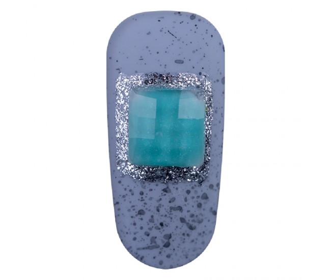Decoratiuni pentru unghii, Lila Rossa, pietre patrate multicolore