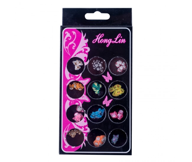 Decoratiuni unghii, Lila Rossa, animale, multicolore