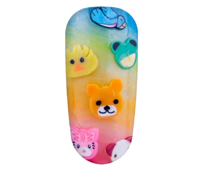 Decoratiuni unghii, Lila Rossa, animale, multicolore