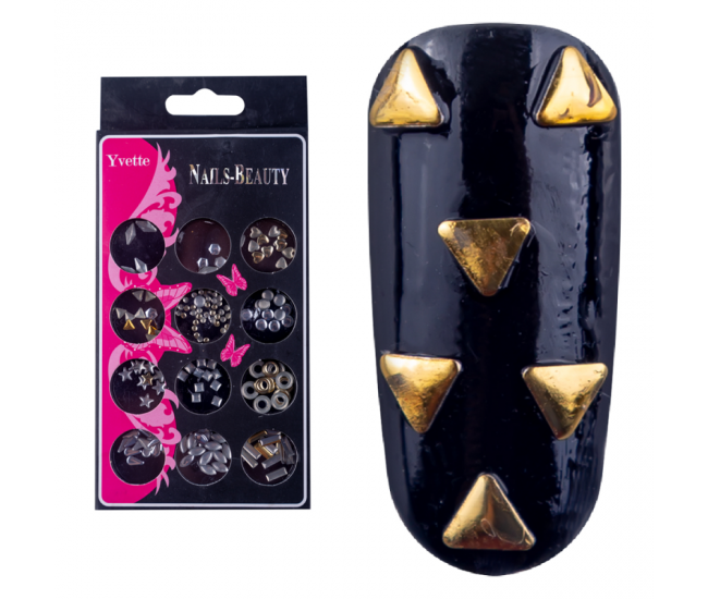 Decoratiuni unghii, Lila Rossa, metalice